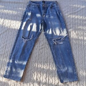 Express Boyfriend Mid Rise Jeans